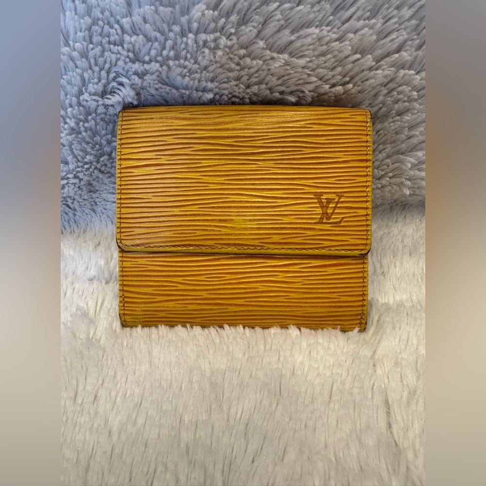 Louis Vuitton Vintage Elise Epi Leather Wallet – Yellow / Purple – 1995